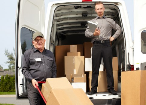 Local man and van service working in a Highbury residential street