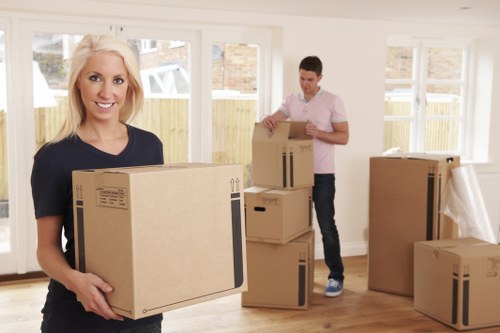 Professional packing and labelling boxes for a Highbury home move