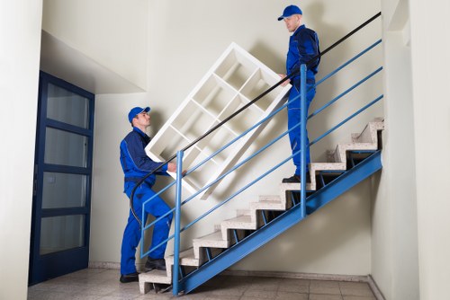 Office furniture and equipment prepared for a Highbury relocation