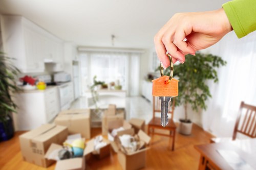Furniture pick-up service for a Highbury home with bulky items ready for collection