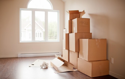 Residential and business moving support with a van in Highbury