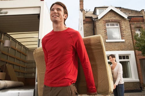 Packing and unpacking support for a Highbury office relocation