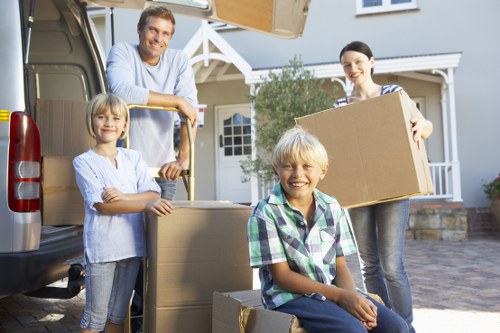 Household items prepared for storage in Highbury