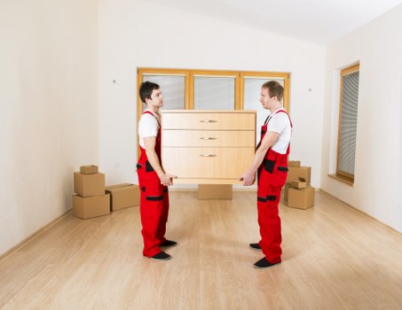 Packing office furniture and equipment for a local Highbury relocation